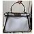 Borsa Fendi Peekaboo Iconic Mini Nero Bianco D'oro - vista 3