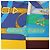 Foulard in seta Hermès 140 "Eperon d'Or" Blu x Marrone - vista 10