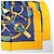 Foulard in seta Hermès 140 "Eperon d'Or" Blu x Marrone - vista 3