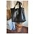 Munthe Plus Simonsen Borsa tote PLÜ in ecopelle nera Nero - vista 7