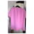 Top rose à imprimé graphique Moschino Cheap and Chic Noir Blanc Jaune Métallisé  - vue 4