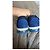 Autre Marque Harmont & Blaine Baskets en daim bleu et mesh - vue 4
