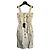 Saint Laurent Beiges Baumwoll-Latzkleid