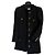 Saint Laurent Giacca corta in tweed nero