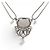 CHRISTIAN DIOR HALSKETTE MOTIV PERLMUTTEINLAGE RINGE GLASPERLEN Silber - Ansicht 4