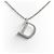 NOVO COLAR DIOR CHAINE LOGO D STRASS 39 CM EM METAL PRATEADO Prata - vista 2