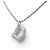 NOVO COLAR DIOR CHAINE LOGO D STRASS 39 CM EM METAL PRATEADO Prata - vista 3