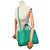 BORSA SAINT LAURENT DE JOUR SMALL 324823 PELLE VERDE A SPALLA - vista 5