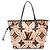 NUOVO BORSA LOUIS VUITTON NEVERFULL MM MONOGRAM GEANT CRAFTY M56584 TOTE BAG Arancione - vista 2