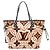 NUOVO BORSA LOUIS VUITTON NEVERFULL MM MONOGRAM GEANT CRAFTY M56584 TOTE BAG Arancione - vista 3