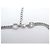 NUOVO COLLANA DIOR DOUBLE CHAIN LOGO D STRASS ARGENTATA Argento - vista 7