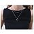 NUOVO COLLANA DIOR DOUBLE CHAIN LOGO D STRASS ARGENTATA Argento - vista 8