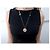 COLLANA CHANEL PENDENTE CAMELIA LOGO CC E STRASS 2012 METALLO DORATO D'oro - vista 11
