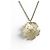 COLLANA CHANEL PENDENTE CAMELIA LOGO CC E STRASS 2012 METALLO DORATO D'oro - vista 5