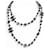 NEU CHANEL CC LOGO KAMELIEN LANGKETTE SCHWARZE PERLEN 2012 NECKLACE