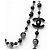 NEU CHANEL CC LOGO KAMELIEN LANGKETTE SCHWARZE PERLEN 2012 NECKLACE - Ansicht 2