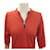 Hermès NUEVO POLO HERMES FIT T-SHIRT H80073136 S SPORT EN LANA NARANJA LADRILLO CON CREMALLERA  - vista 2