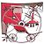 Hermès FULAR HERMES PROJET DE VOITURE PETIT-DUC BATEAU IN SETA QUADRATO 90 Rosso