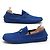 NUOVE SCARPE DIOR MOCASSINI INITIALES ODEON LOGO CD 42 CAMOSCIA Blu - vista 3