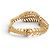 BRACCIALE VINTAGE BOUCHERON PLUME DE PAON DIAMANTI 3.3CT ORO GIALLO 18K 64GR BANGLE D'oro - vista 4