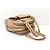 NUOVA BORSA LANCEL ADJANI A03374 IN PELLE EFTO COCCODRILLO BEIGE - vista 4