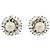 ORECCHINI VINTAGE CHANEL CLIP-ON PERLE E STRASS 1970'S BAGUETTE EARRINGS Argento