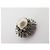 ORECCHINI VINTAGE CHANEL CLIP-ON PERLE E STRASS 1970'S BAGUETTE EARRINGS Argento - vista 10