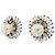 ORECCHINI VINTAGE CHANEL CLIP-ON PERLE E STRASS 1970'S BAGUETTE EARRINGS Argento - vista 2