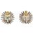 ORECCHINI VINTAGE CHANEL CLIP-ON PERLE E STRASS 1970'S BAGUETTE EARRINGS Argento - vista 3