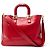 FENDI TOTE MEDIUM 8BH368 LEDERHANDTASCHE ROT