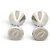 NUOVI GEMELLI CARTIER DOUBLE C IN ARGENTO STERLING 925