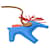 Hermès BIJOU DE SAC HERMES RODEO PM H064929 EN CUIR BLEU LEATHER HORSE CHARM BAG  - vue 4