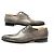 NOVAS SCARPE SANTONI 6522 RICHELIEU 8.5 IT 43.5 FR IN PELLE PATINATA Grigio - vista 3