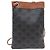 Céline NUOVA BORSA CELINE POUCH TELEFONO IN TELA TRIOMPHE 195892DF1 Marrone - vista 2