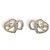 NUOVI ORECCHINI CHANEL DOUBLE HEART CC LOGO STRASS ABB666 D'oro