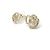 NUOVI ORECCHINI CHANEL DOUBLE HEART CC LOGO STRASS ABB666 D'oro - vista 2