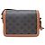 Céline BORSA CELINE TRIOMPHE CANVAS MARRONE TEEN IN PELLE DI VITELLO 188882BZ4.04LU - vista 2