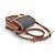 Céline BORSA CELINE TRIOMPHE CANVAS MARRONE TEEN IN PELLE DI VITELLO 188882BZ4.04LU - vista 4