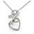 Hermès VINTAGE COLLIER HERMES COEUR AMULETTE EN ARGENT MASSIF 925 10GR SILVER NECKLACE Argenté  - vue 4