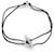 Hermès HERMES SKIPPER NOIR SILVER 925 STERLING DOUBLE WRAP BRACELET NECKLACE Black  - view 1