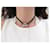 Hermès HERMES SKIPPER NOIR SILVER 925 STERLING DOUBLE WRAP BRACELET NECKLACE Black  - view 13