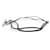 Hermès HERMES SKIPPER NOIR SILVER 925 STERLING DOUBLE WRAP BRACELET NECKLACE Black  - view 3