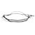 Hermès HERMES SKIPPER NOIR SILVER 925 STERLING DOUBLE WRAP BRACELET NECKLACE Black  - view 5