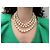 COLLAR VINTAGE CHANEL 1994 CON 3 HILAS DE PERLAS Y CIERRE LOGO CC Crudo - vista 8