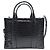 NUOVA BORSA MARC JACOBS THE MEDIUM TOTE BAG PELLE CROCO TRACCOLLA Nero - vista 2
