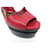 CHAUSSURES YVES SAINT LAURENT 286918 38 SANDALES A TALONS CUIR ROUGE SHOES  - vue 14