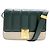 BORSA A MANO GIVENCHY 4G MEDIUM BB50JB179_311 PELLE VERDE E TELA TRACCOLLA A SPALLA