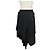 FALDA MIDI PLISADA ASIMÉTRICA GIVENCHY NUEVA 40 M Negro