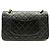 Timeless BOLSO CHANEL CLASSIC 11.12 MEDIUM A01112 CUERO MATELASSÉ NEGRO - vista 2