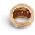 Autre Marque DOME RING 12 STERNGEFASSTE DIAMANTEN 0.39CT 43 IN 18K GELBGOLD PINKY RING - Ansicht 4